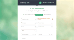 Desktop Screenshot of earthians.com