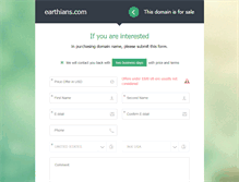 Tablet Screenshot of earthians.com